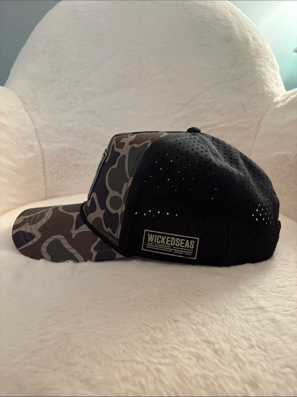 Wicked Seas Hat Company green camo hat